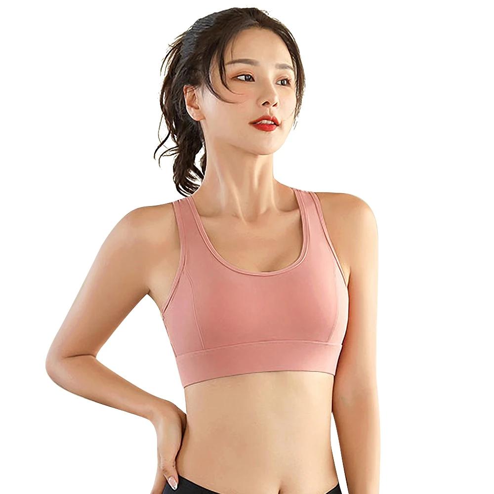 Soutien-gorge de Fitness pour femme, Push Up, sans fil, boucle réglable, maille, Nylon, Yoga, entraî