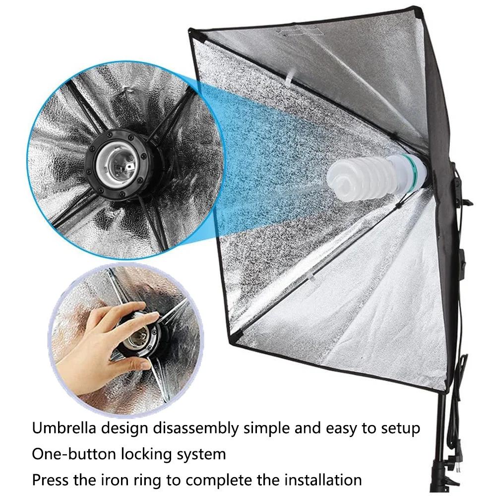Équipement photographique Photo Studio photographie boîte souple Kit avec Triopode vidéo 50x70 cm bo