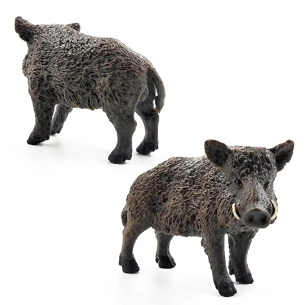 Figurine en PVC de sanglier de la vie sauvage, figurines de jouets, décoration de la maison, 2.8 pou
