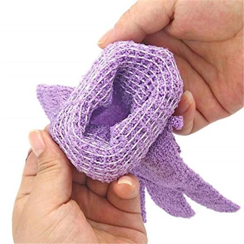 Gants de bain à cinq doigts, serviette de douche domestique, gommage, lavage du corps, fourniture do