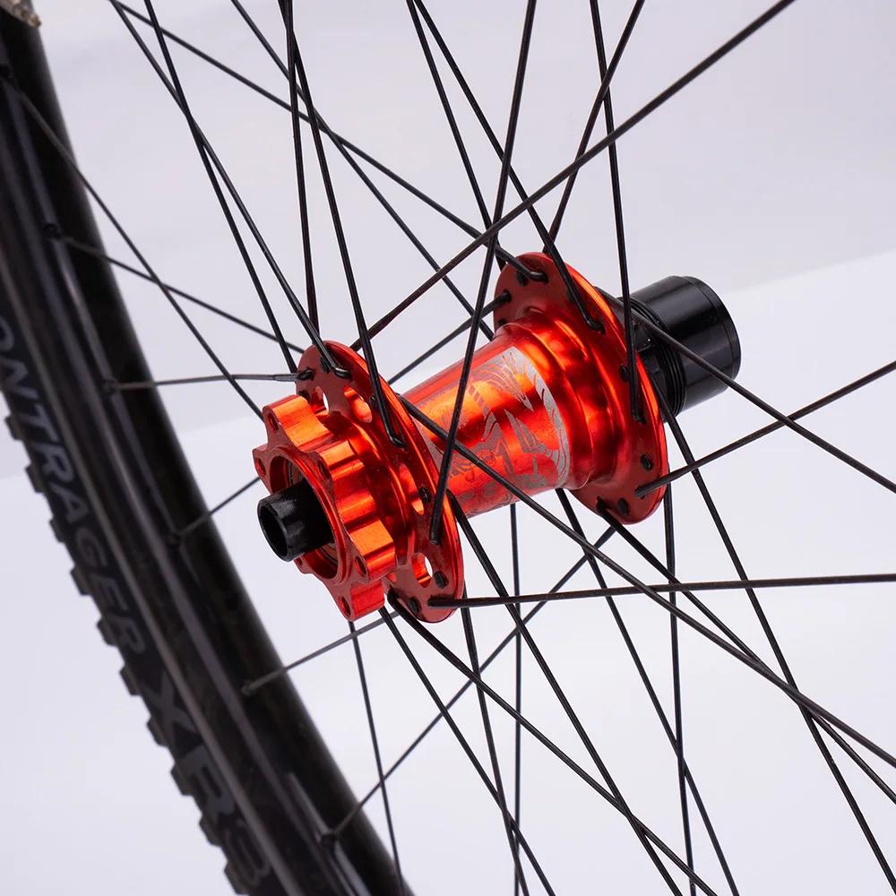 ZTTO-Moyeu de vélo à cliquet 54T, frein à disque VTT, 32 trous, 6 roulements, axe traversant, 142x12