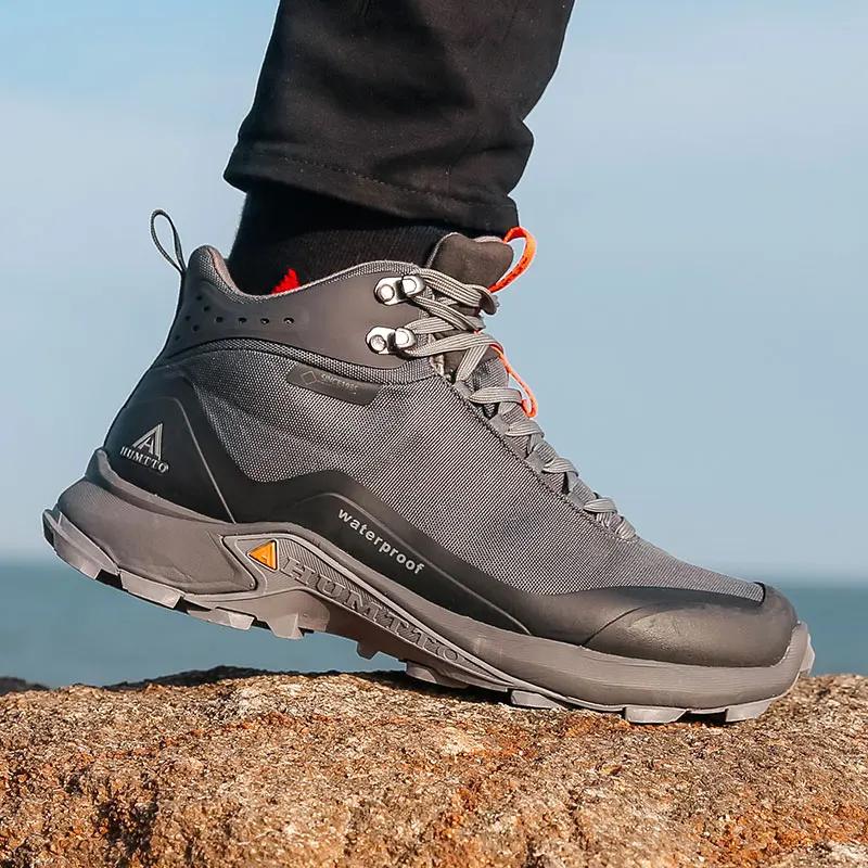 Chaussures randonnée HUMTTO hommes femmes - Bottes escalade camping chasse trekking montagne neige