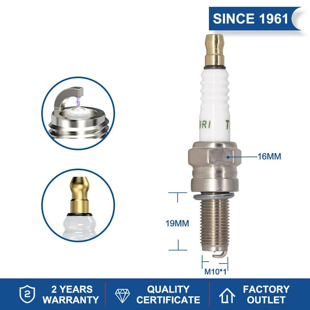 2-8PCS Bougies d'allumage à l'iridium pour torche B9RI Remplace pour CR9EIX CR9E CR9EK C9E CR9EB Den