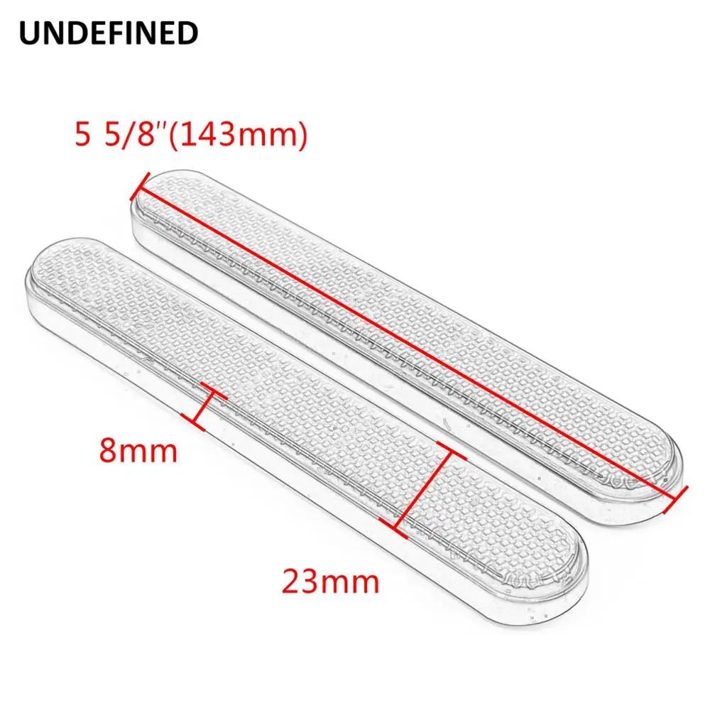 Réflecteur universel de moto pour Harley Sportster Dyna, couvercle de loquet de sacoche rectangulair