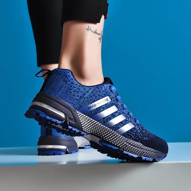 Baskets maille respirantes homme : antidérapantes, absorption chocs pour sport et couple