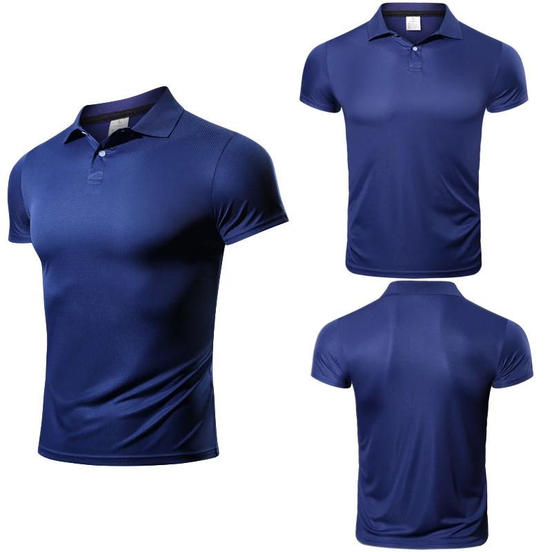 T-shirt homme sport polyester col décontracté - Séchage rapide léger pour survêtement et entraînement