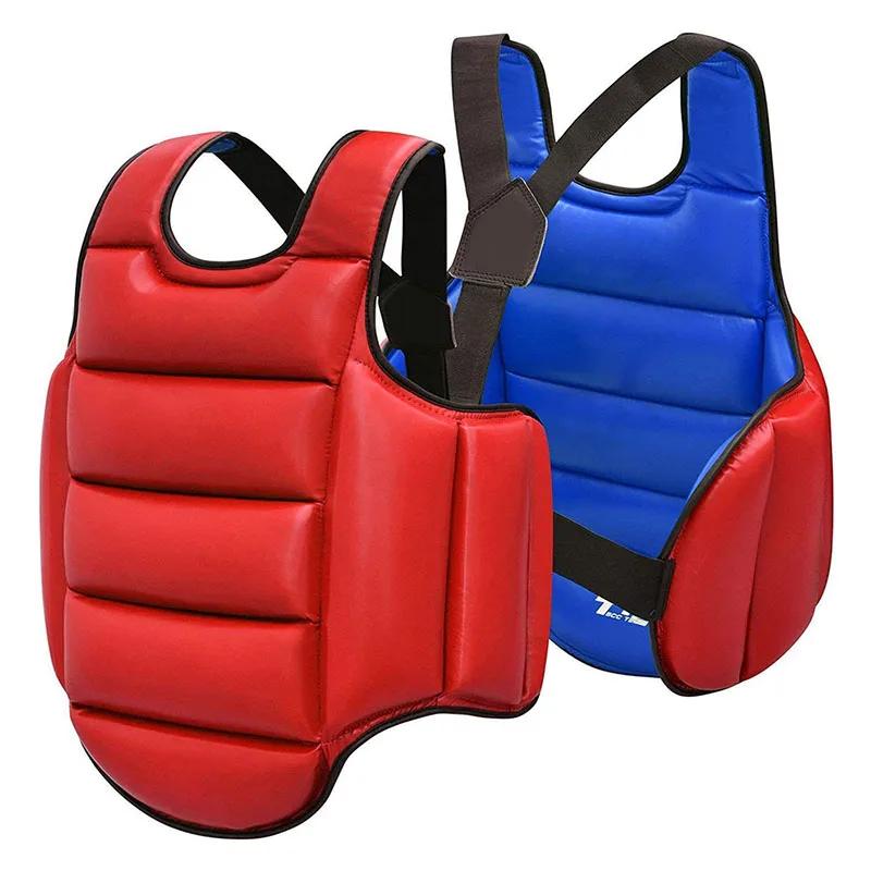 Protecteur poitrine réversible Taekwondo - Gilet armure côtes pour karaté, judo, arts martiaux
