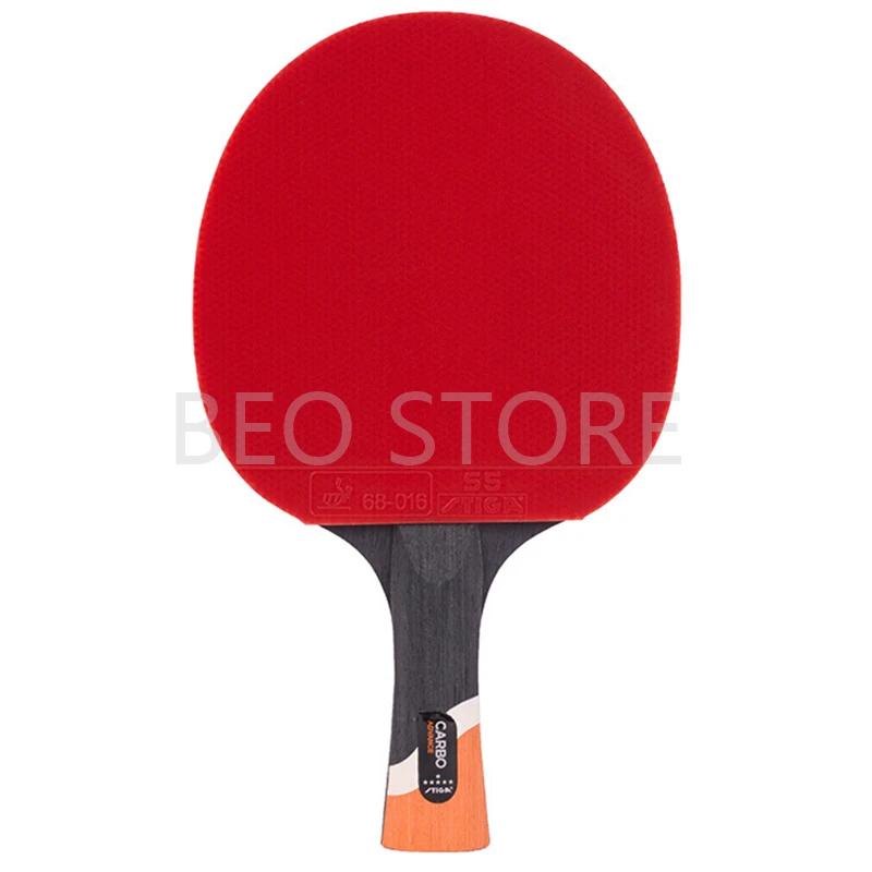 Raquette de tennis de table STIGA 6 étoiles - Originale boutons carbone caoutchouc batte ping-pong compétition