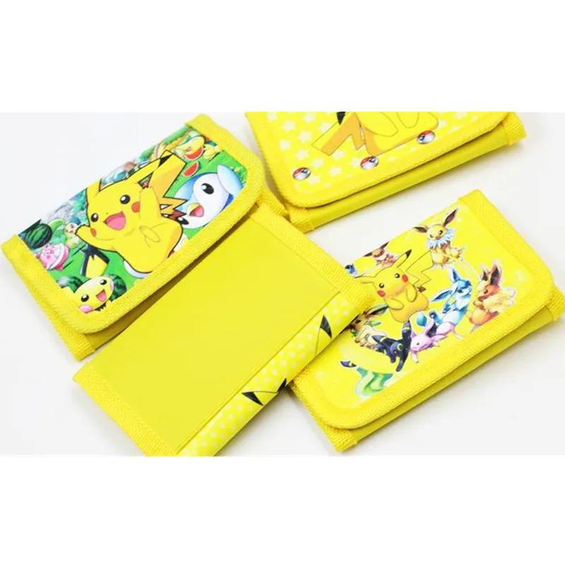 Portefeuille Pokemon Janpan pour enfants, sac à cartes, Pikachu, porte-monnaie en PVC, cadeaux de no