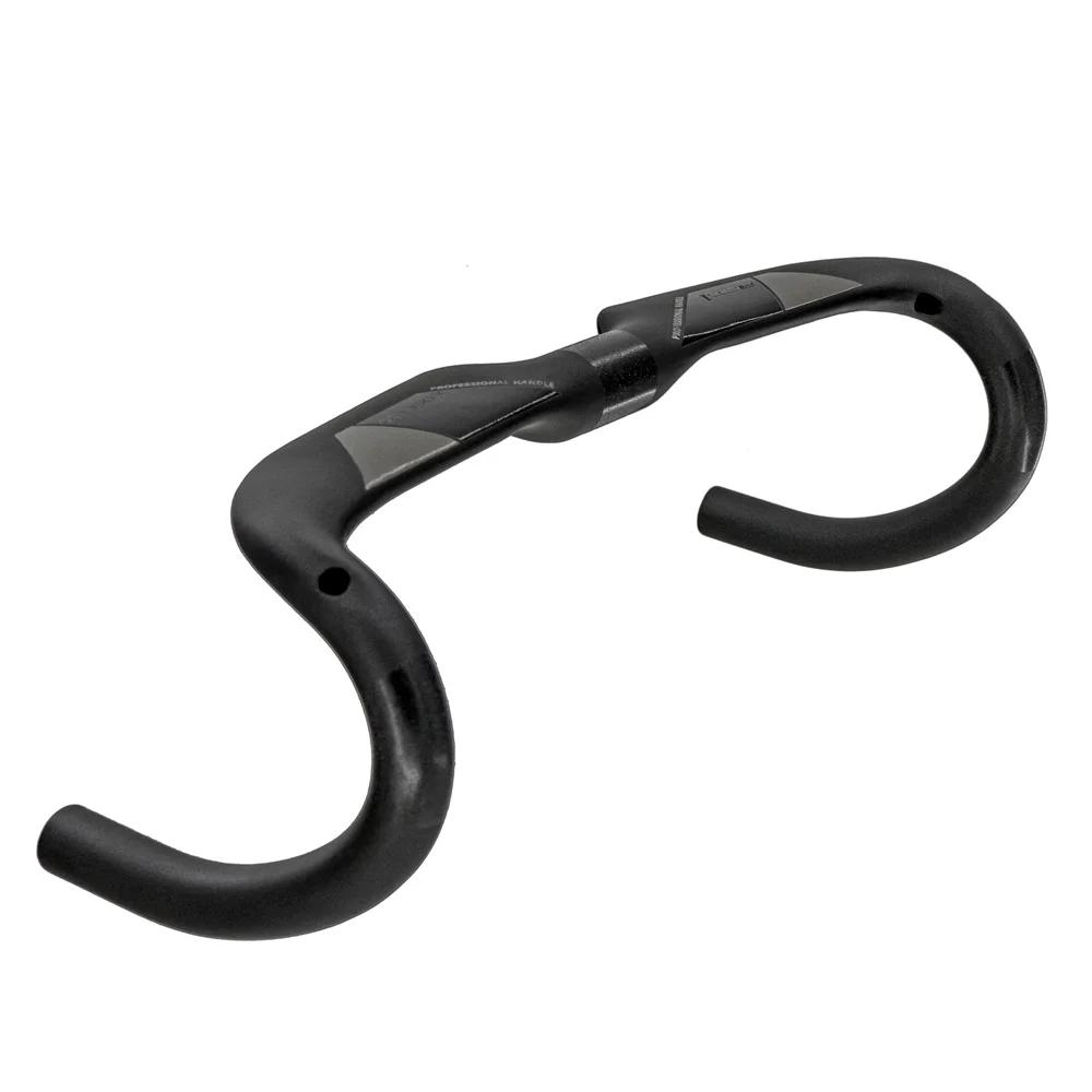 Guidon vélo fibre carbone KOCEVLO - Réduit résistance aérodynamique - Barre pliée renforcée routage intérieur 380-440mm