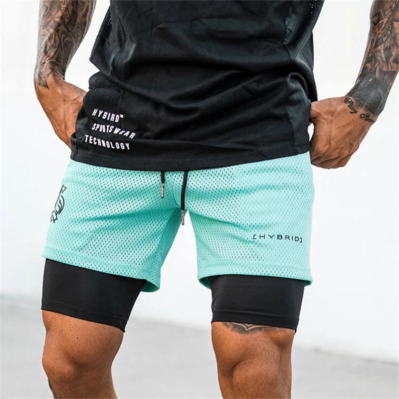 8-couleurs!!! Short de Camouflage 2 en 1 pour hommes, en maille respirante, à Double couche, pour Jo