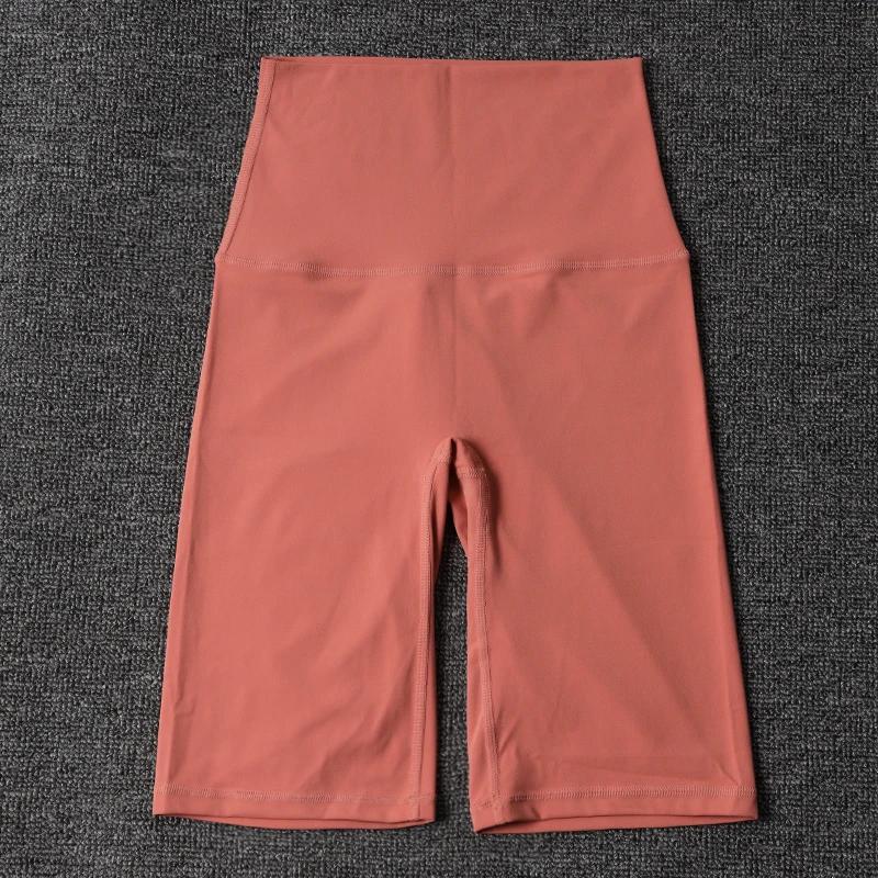 SOISOU-Short de yoga en nylon pour femme, taille haute, élastique, respirant, sans ligne en T, vêtem