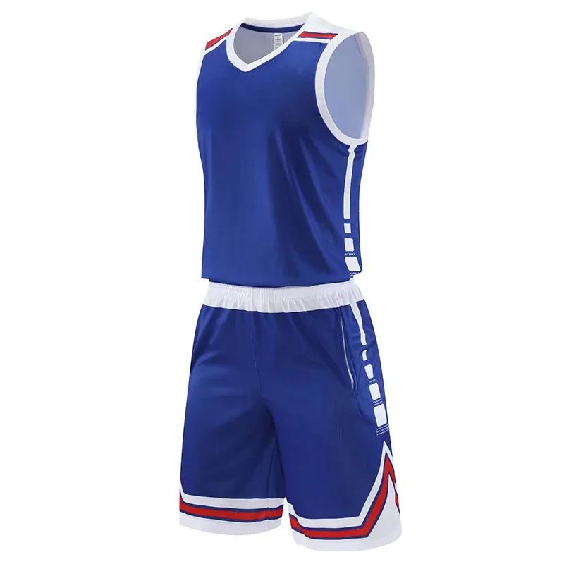 Ensemble basket 2 pièces sportif - Chemise course et short tennis respirant grande taille fitness