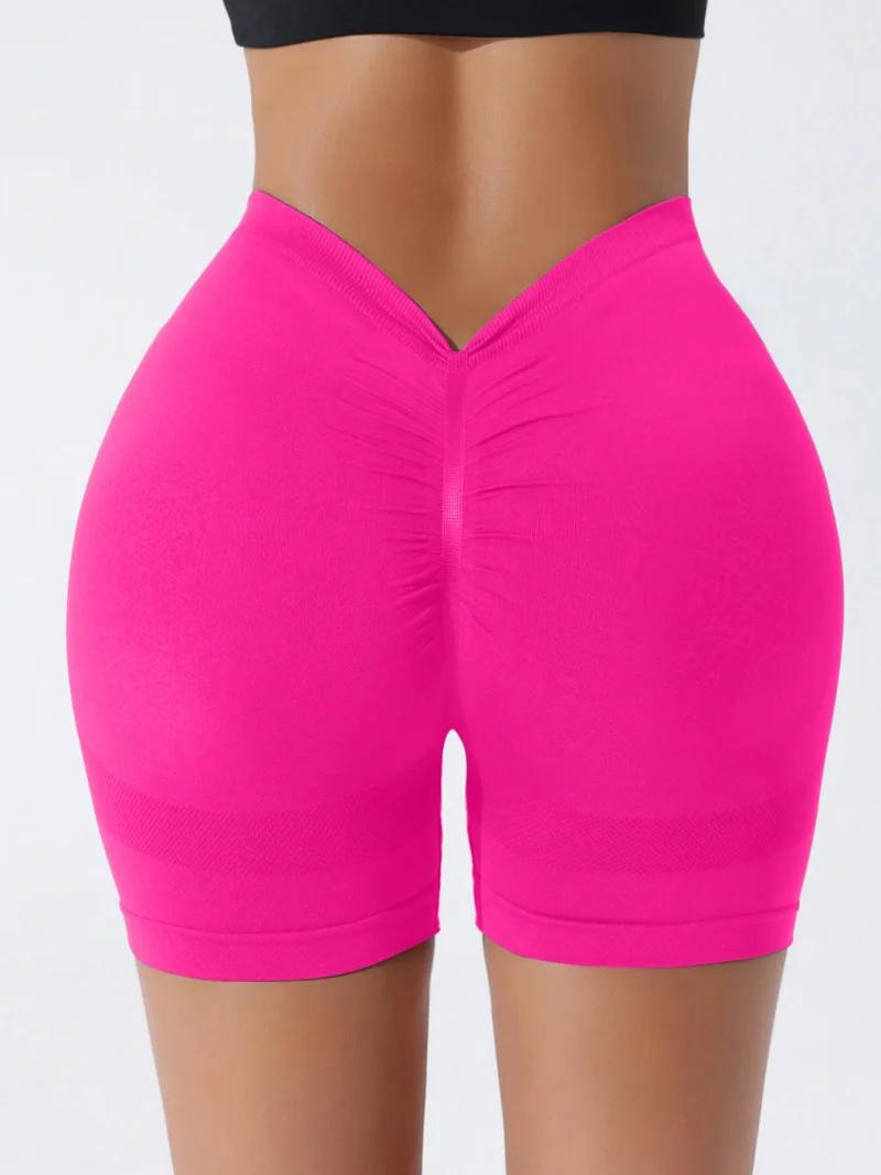 Short de Yoga taille haute sans couture d'Europe et d'amérique, pantalon de Fitness pour le serrage