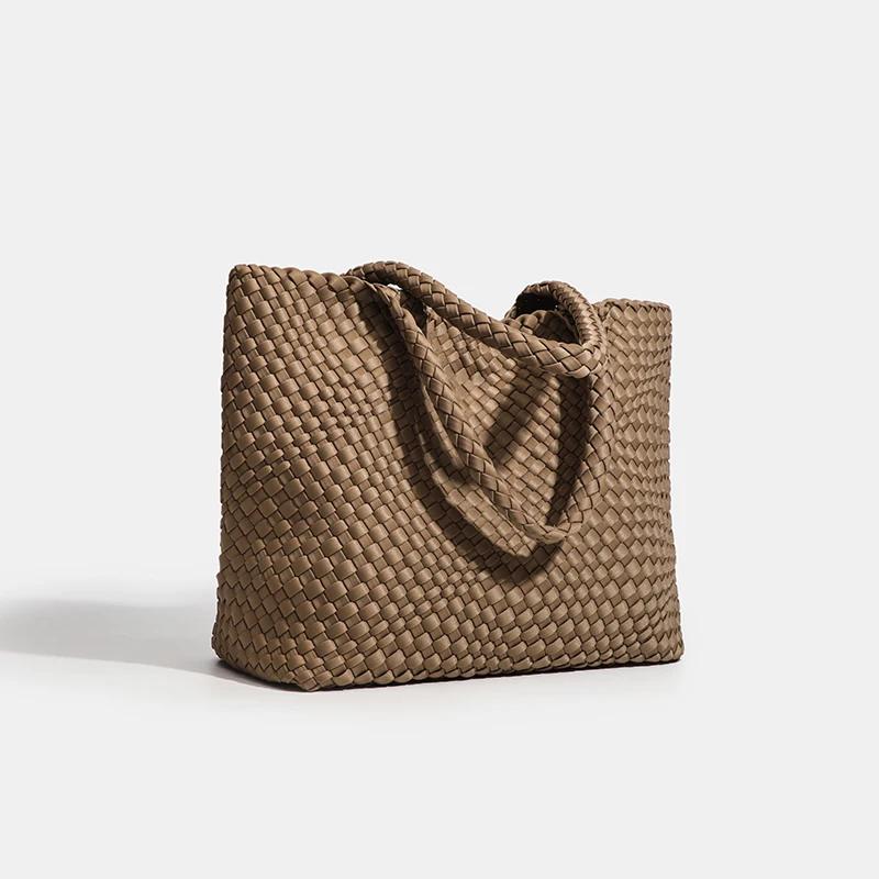 Sac pour femmes de grande capacité, sac à bandoulière en Nylon tissé à la main de qualité supérieure