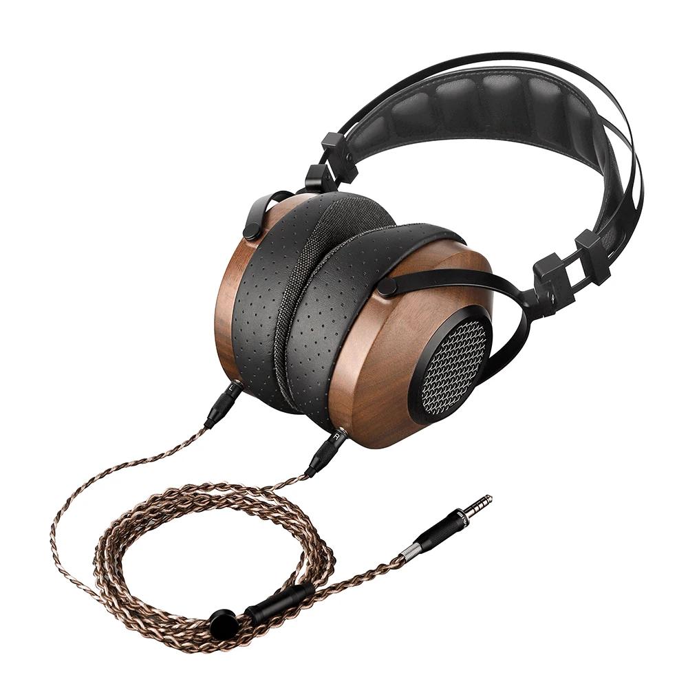 Casque audio SIVGA SV023 Hi-Fi circum-auriculaire ouvert en bois de noyer avec transducteur dynamiqu