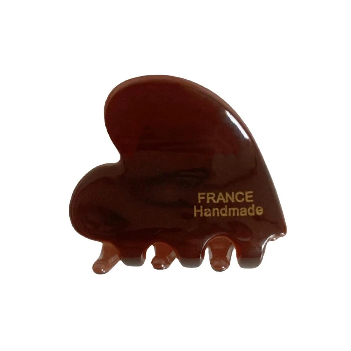 Nouveau 3.5cm petite griffe de cheveux acétate cheveux crabes pour filles mignon en forme de coeur p