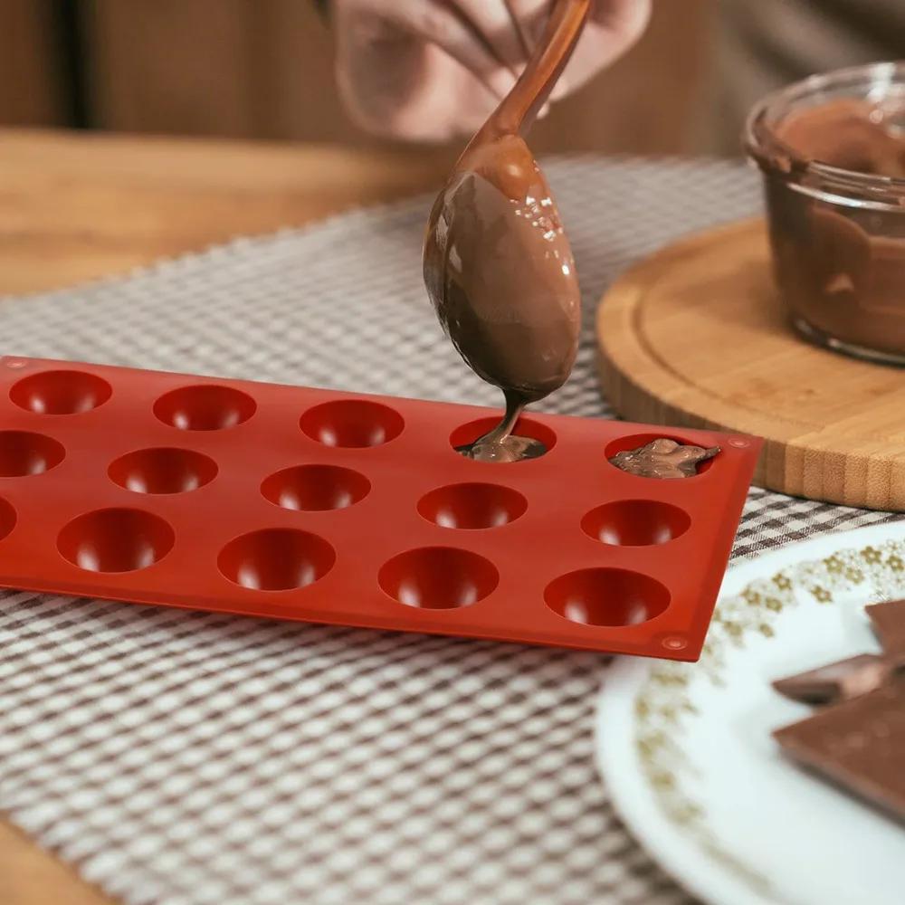 Moule à chocolat en Silicone Semi-sphère, demi-boule, plateau à gâteaux, dôme en Silicone, moules de