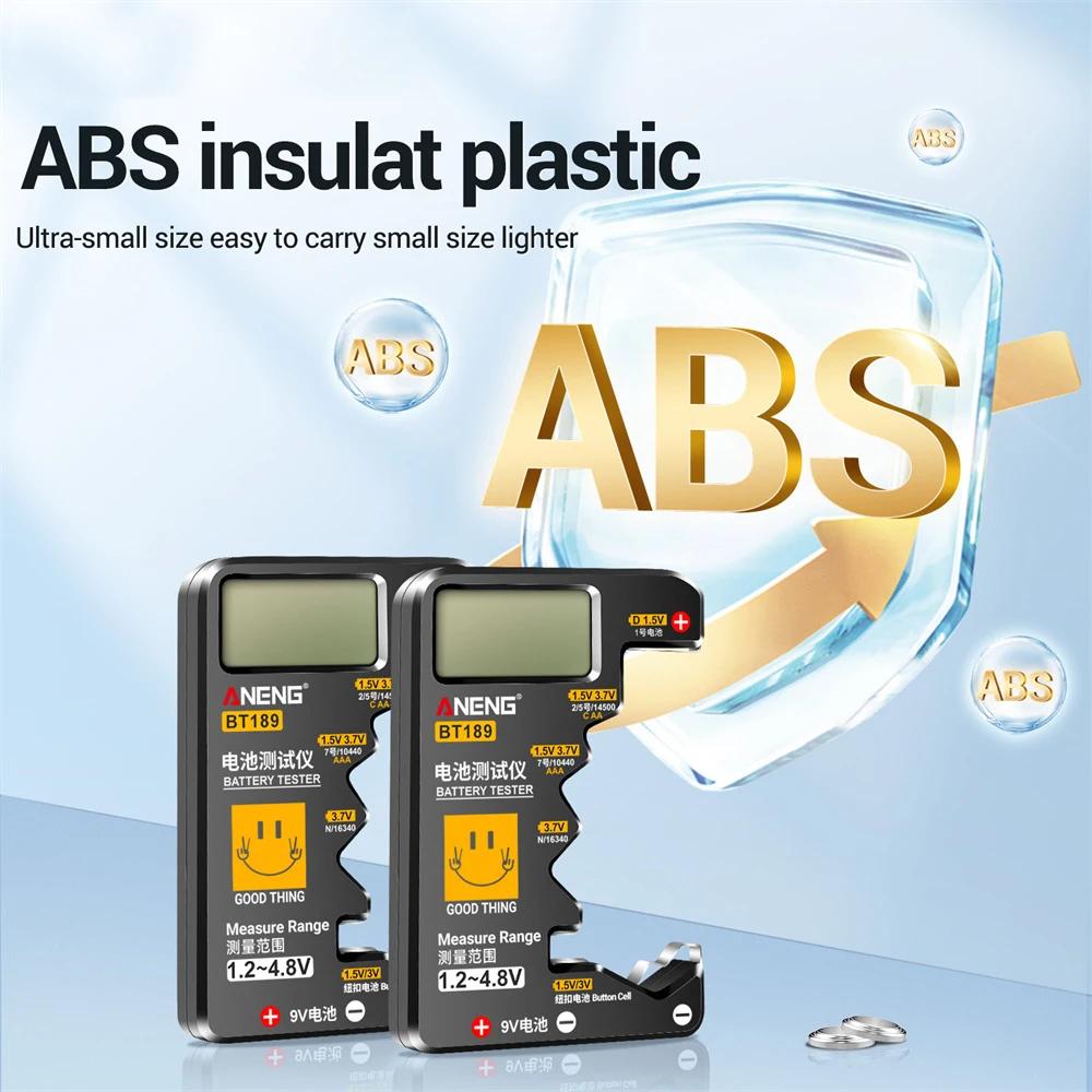 Testeur de batterie Ultra-petit 9V AA AAA, pile bouton universelle, affichage numérique LCD domestiq