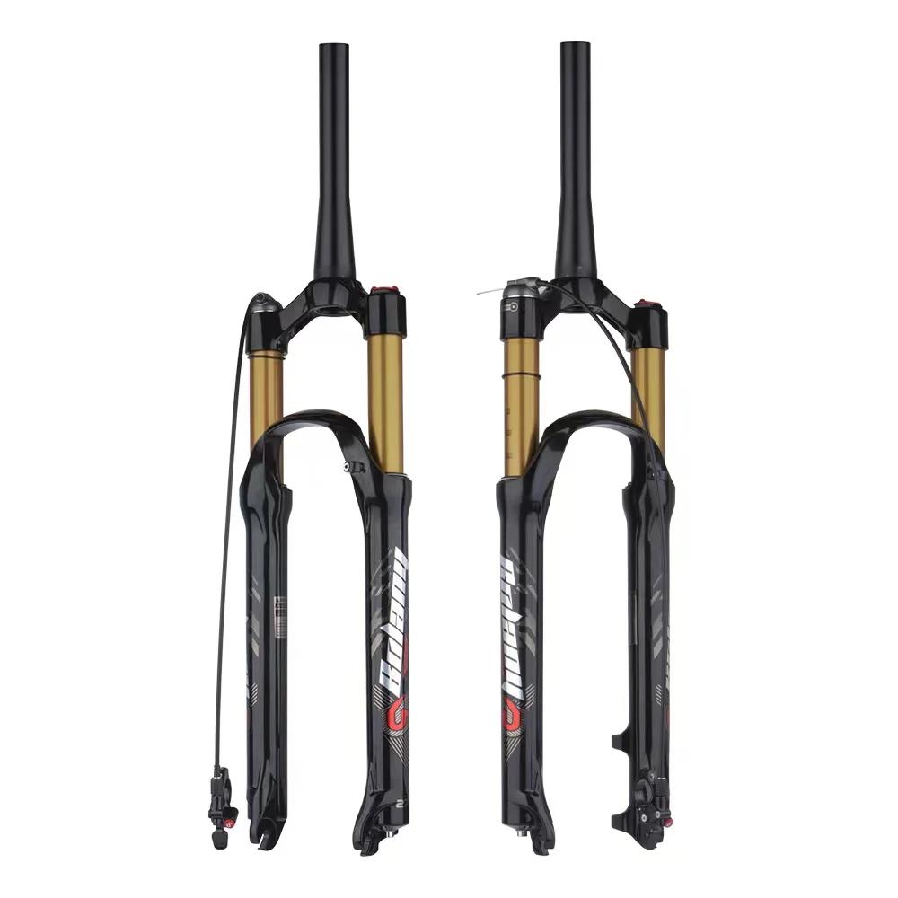 Bolany fourche de vélo vtt résilience de l'air alliage de magnésium amortisseur suspension droite co
