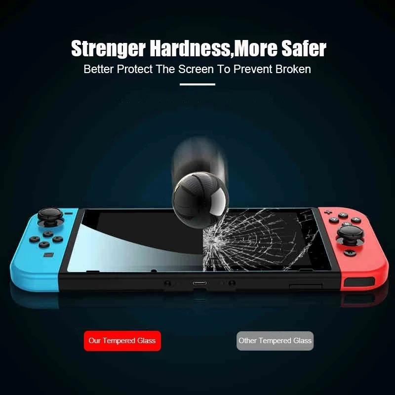 3 pièces verre de protection pour nintendo Switch protecteur d'écran en verre trempé pour Nintendos