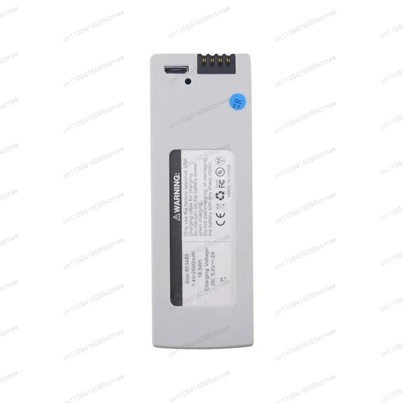 Batterie Lipo 7.4V 2500mAh et chargeur pour hélicoptère quadricoptère 4DRC F8 4D-F8, avion à axe pli