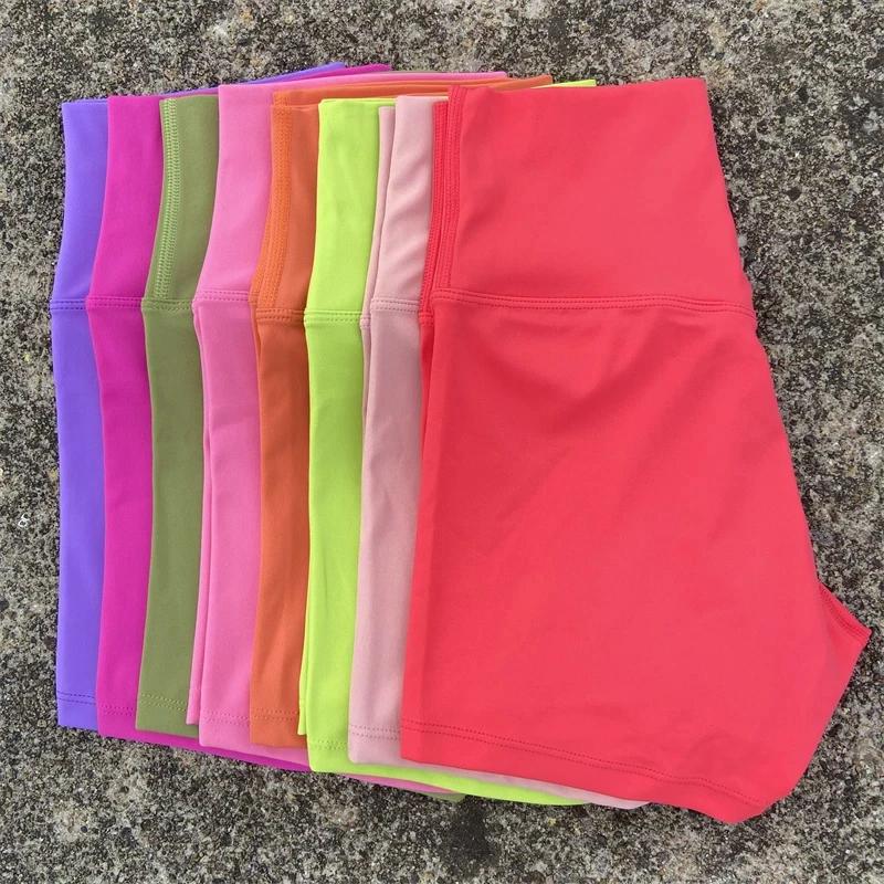 Short de yoga taille haute pour femme, vêtement de sport, fitness, vélo, squatting, wagg, entraîneme