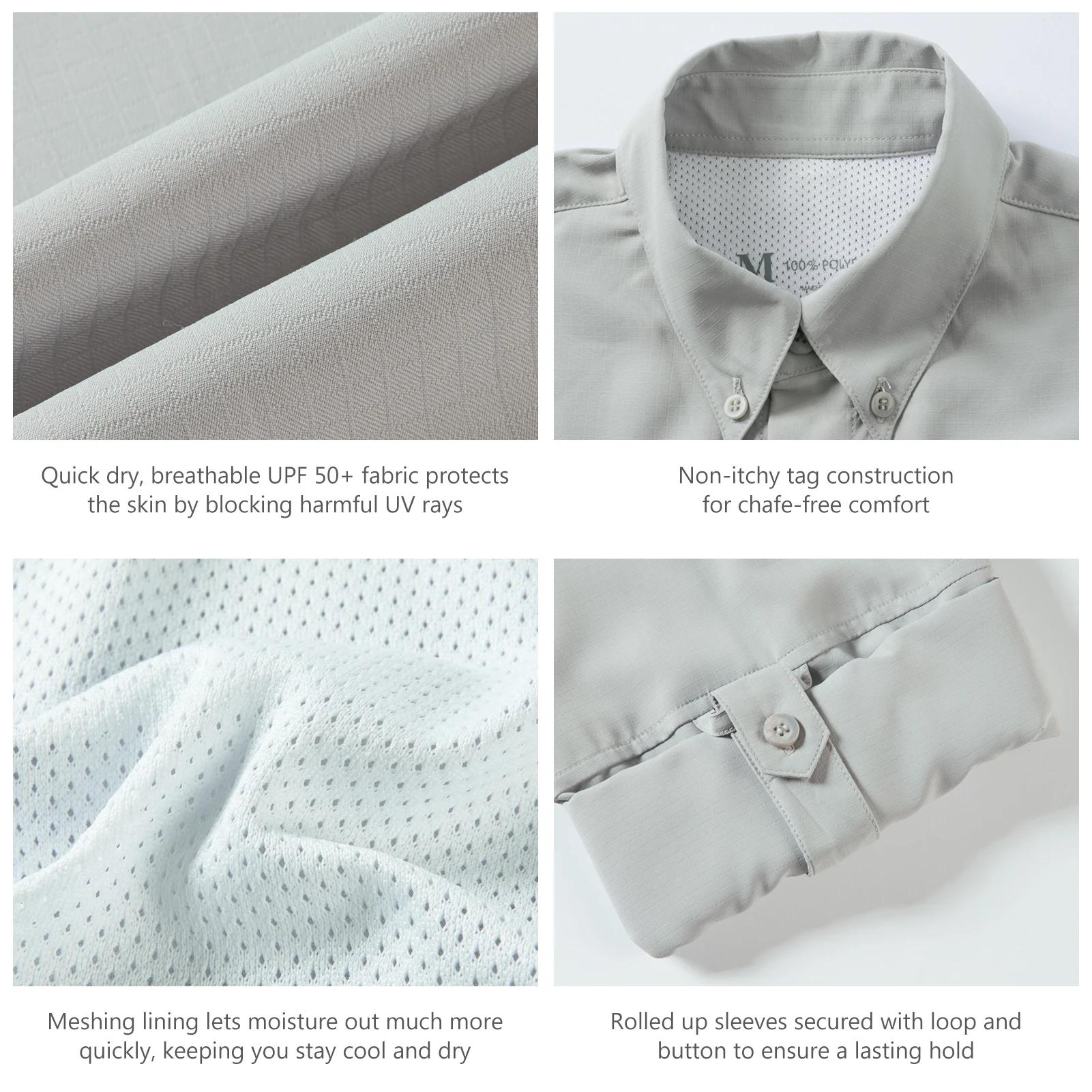 Bassdash-Chemise à boutons pour hommes, tenue d'été ou pour la pêche, survie sauvage, résistante au