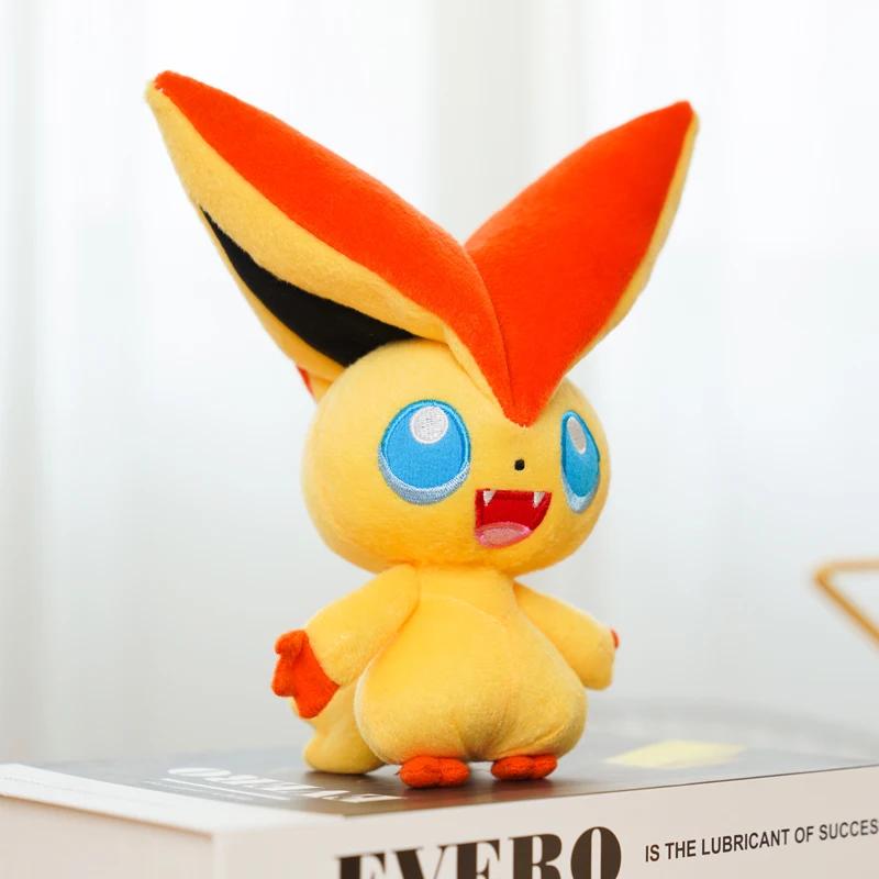 Jouets en peluche Pokemon, 41 styles, Victini Tepig Deerling Nivy Emolga, Machine à griffes Kawaii,