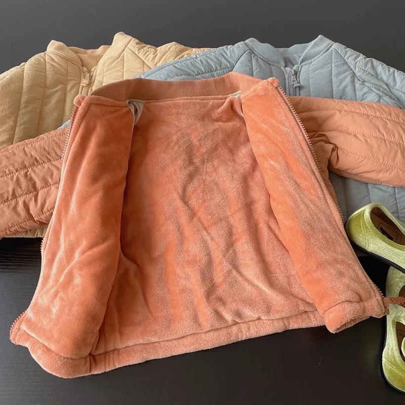 Vêtements pour enfants de 1 à 6 ans, veste en coton épais pour filles, manteau chaud pour bébés, vêt
