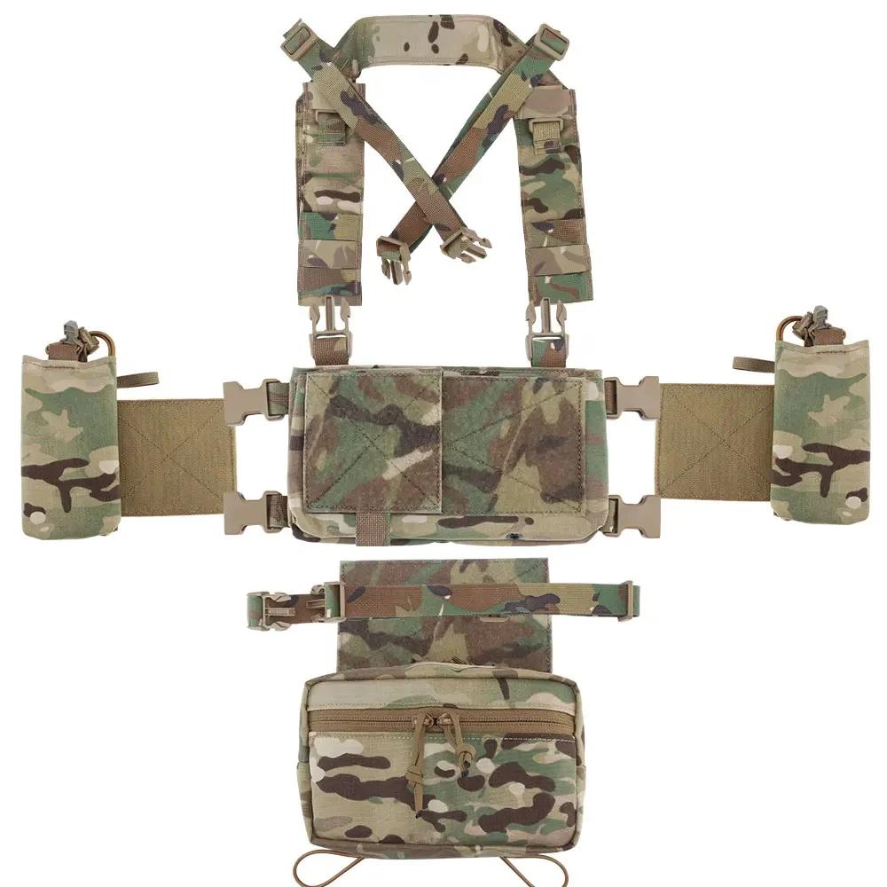 Plateforme poitrine ATFG CAMO micro porte-inspirer pocommuniste oreilles poudres ensemble SFP Fat Strap 5.56 7.62