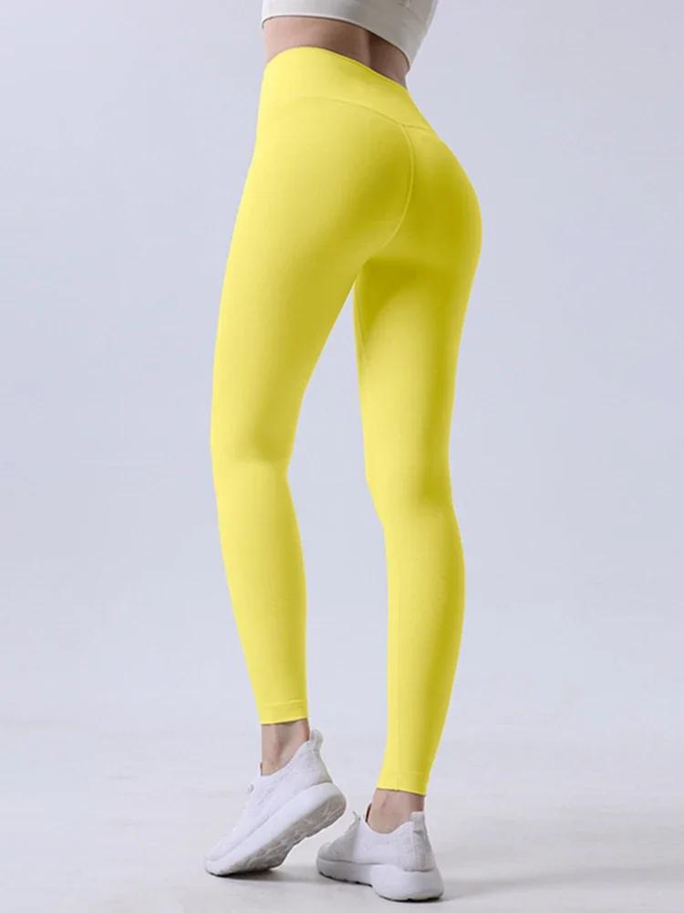 Sensation nue Leggings de Yoga femmes taille haute hanche levage Fitness Leggings course cyclisme pa