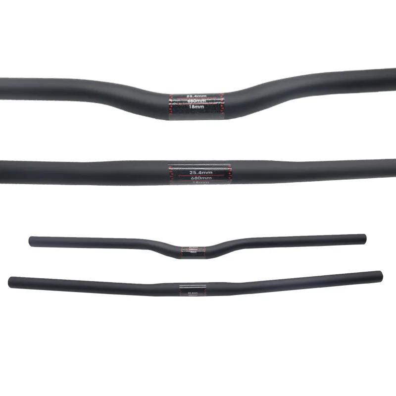 Guidon de vélo pliant entièrement en carbone, guidon horizontal, forme unique, guidon droit ultralég