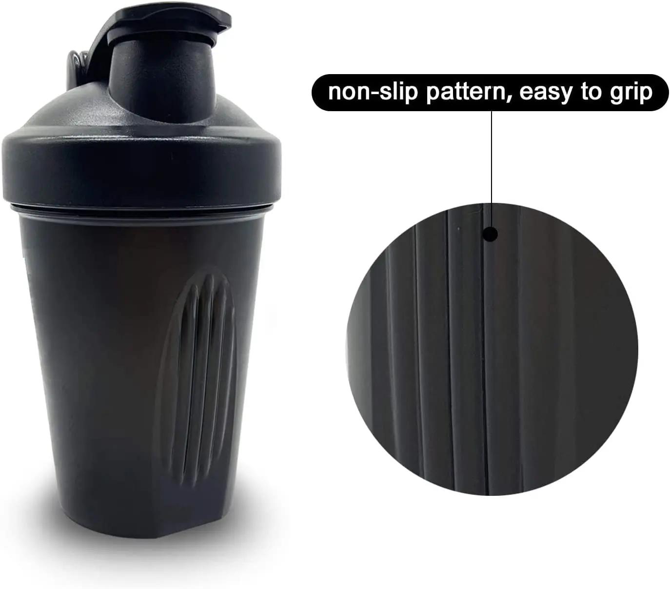 Leeseph Shaker Bottle avec boules Shaker Bouteille Shaker à boisson anti-fuite pour Shake et pré-ent