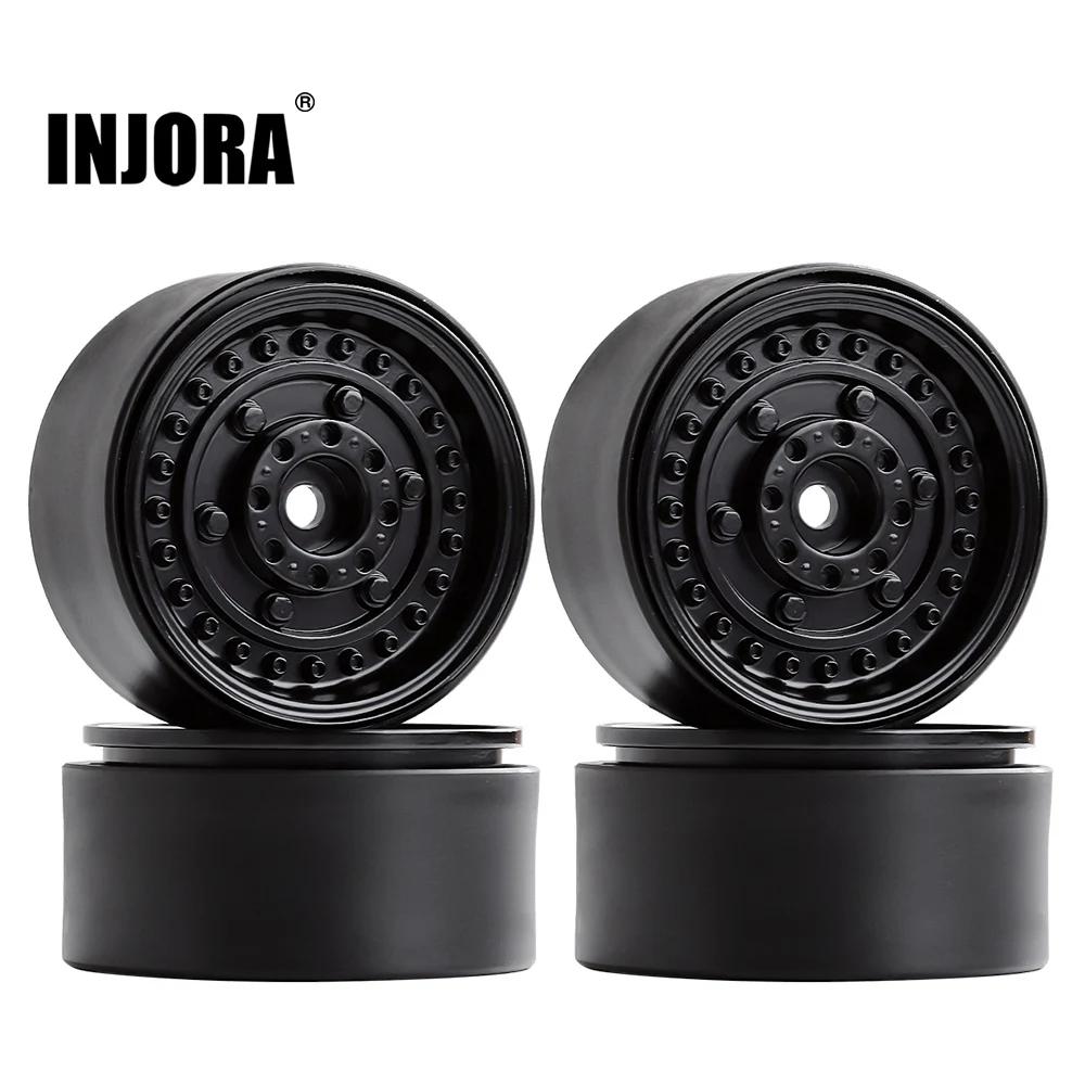 INJORA – jante de roue à bille 116g/pièce, 1.9 pouces, pour voiture à chenilles axiale 1/10 RC SCX10