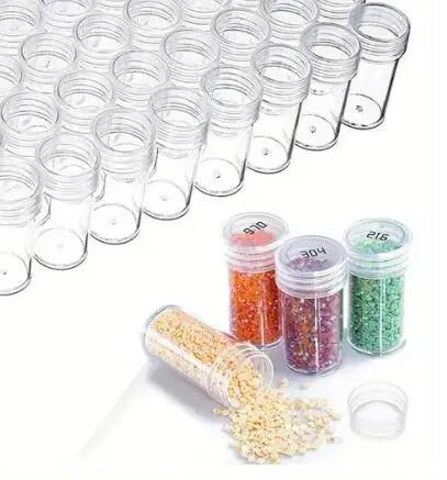 Étiquettes autocollantes rondes pour outils de peinture diamant, 500 grilles, boîte de rangement pou