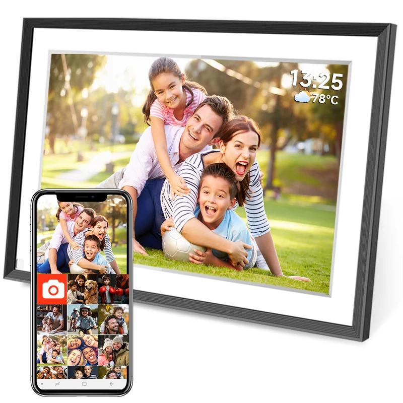 Cadre Photo numérique WiFi de 10.1 pouces, cadre Photo numérique intelligent Cloud HD 1280x800IPS, s