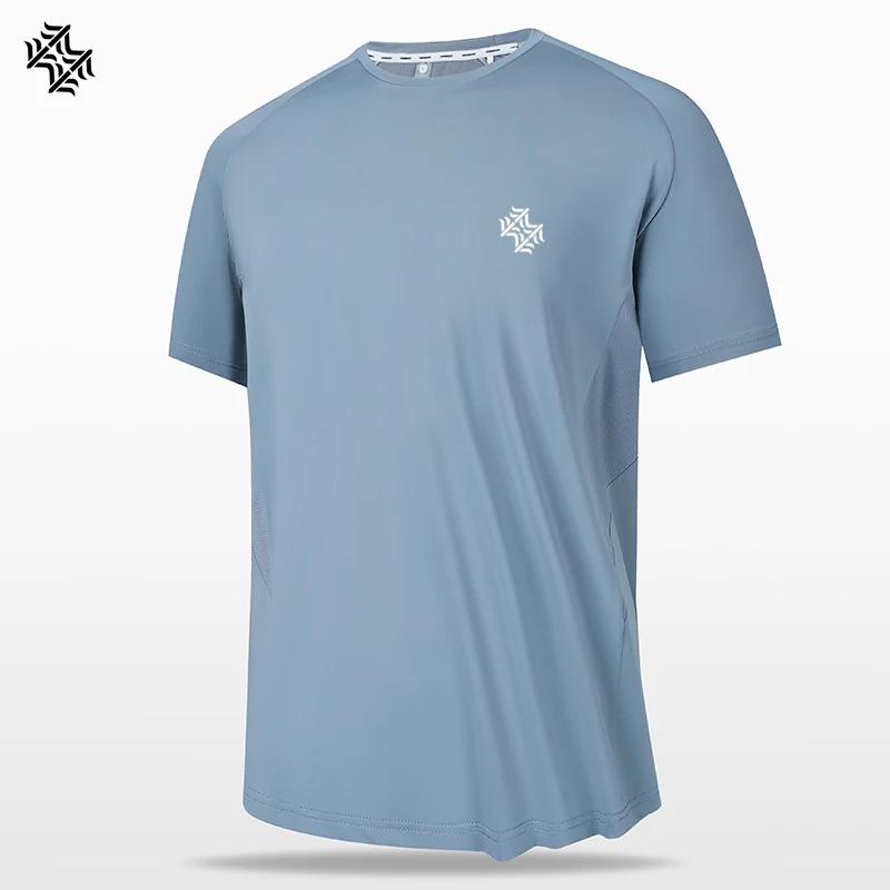 SBWL-T-shirt de sport à séchage rapide pour hommes, chemise de protection respirante, randonnée en p