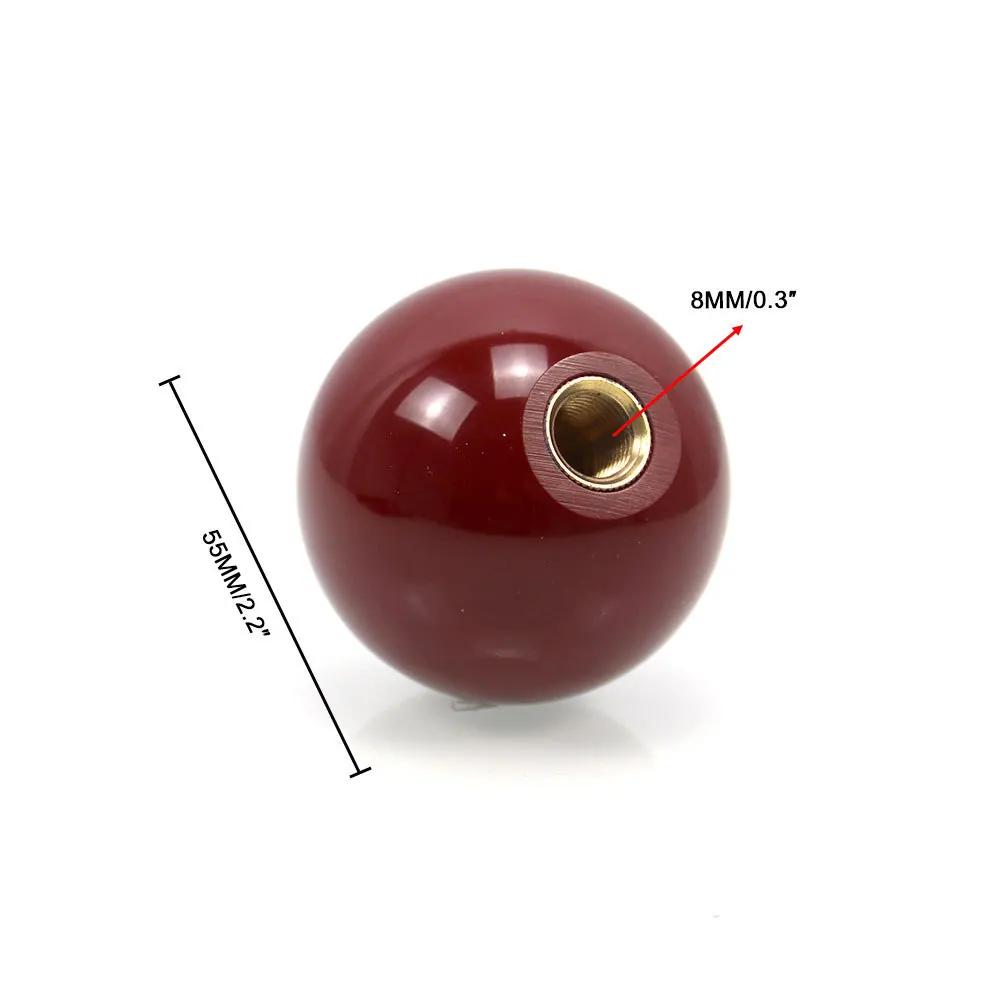 Pommeau de levier de vitesse de billard, boule de billard, boutons de levier de vitesse universels p