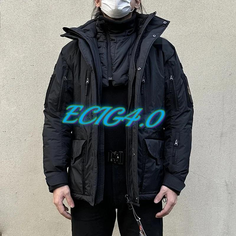 ECIG-Manteau Polaire en Coton pour l'Extérieur, Veste Douce et Chaude ou Pantalon 4.0 Coton pour le