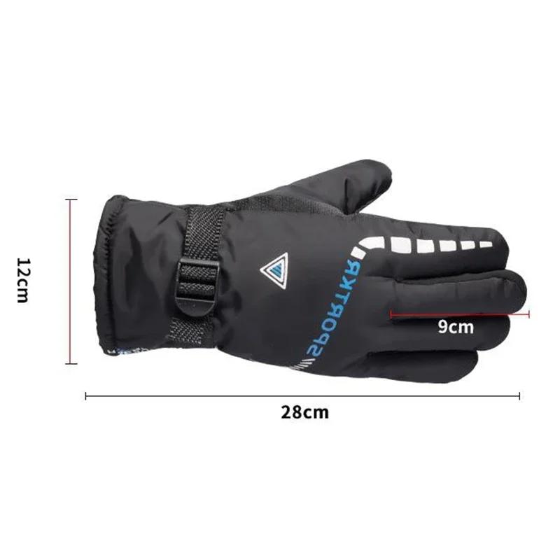 Gants de cyclisme thermiques chauds d'hiver en plein air imperméables antidérapants sport Ski cyclis