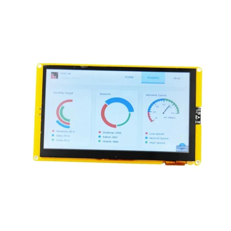 7 pouces ESP32-S3 HMI 8M PSRAM 16M Flash Arduino LVGL WIFI et Bluetooth 800*480 écran d'affichage in