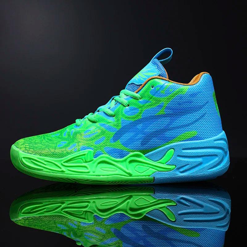 Chaussures de basket-ball pour hommes, baskets montantes souples et légères, antidérapantes, absorba
