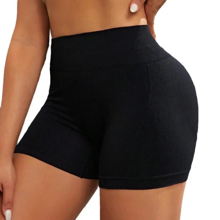 Short d'entraînement taille haute pour femme, pantalon court de Yoga