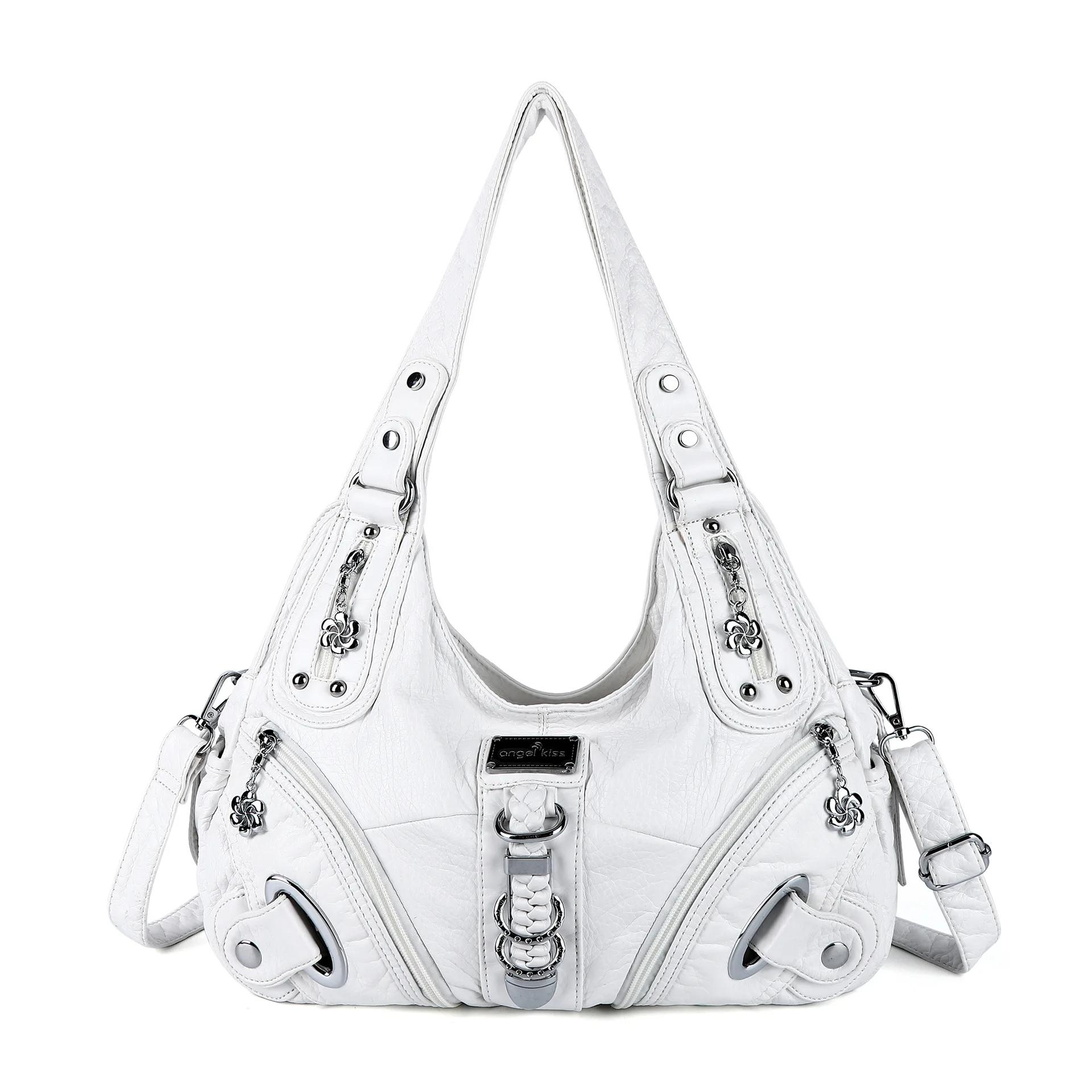 Sac à main vintage pour femme, sac à bandoulière tendance, grand sac fourre-tout, sac de shopping à