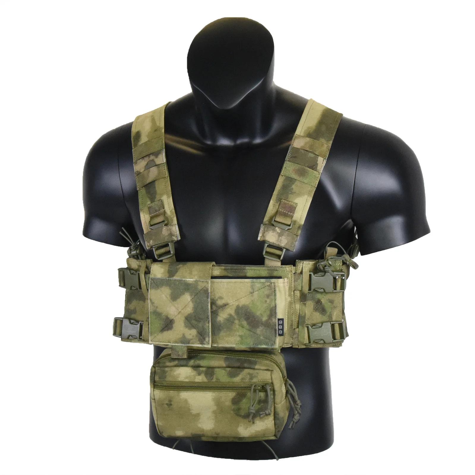 Plateforme poitrine ATFG CAMO micro porte-inspirer pocommuniste oreilles poudres ensemble SFP Fat Strap 5.56 7.62