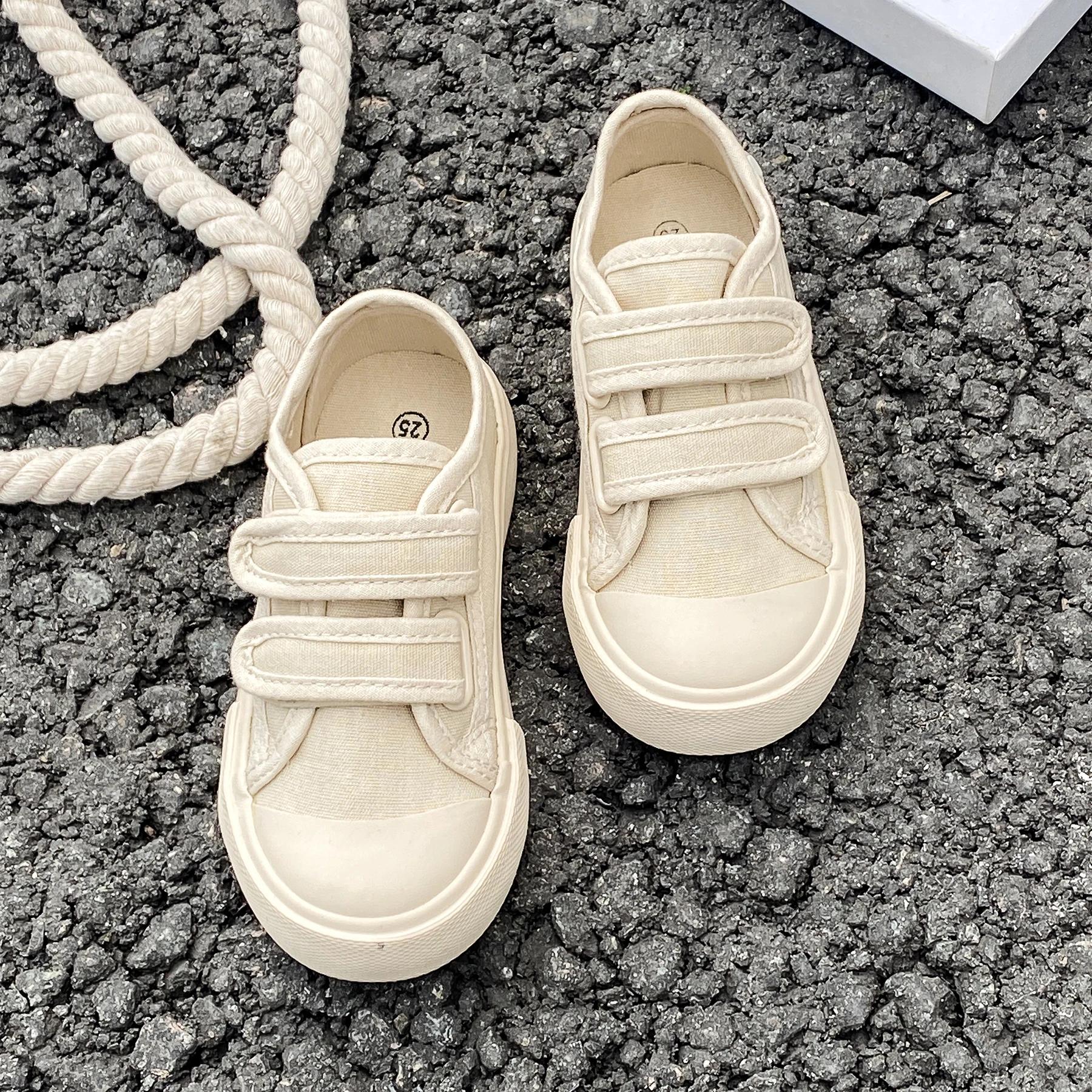 Chaussures en toile basses pour enfants, coloris bonbon, modèle 8003, pour garçons et filles, respir