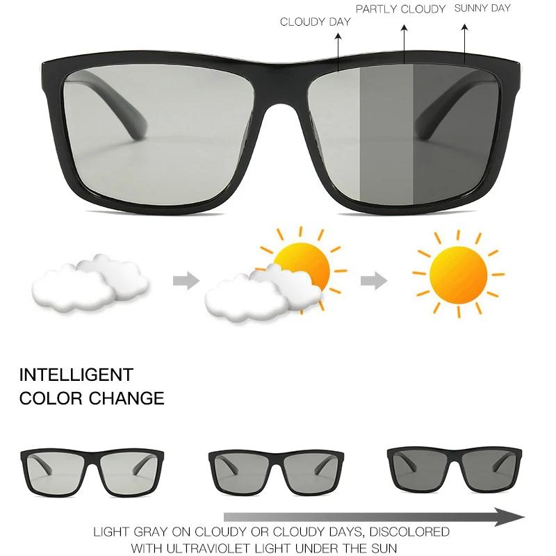 1 pièces homme lunettes de cyclisme lunettes de soleil carrées polarisées homme cyclisme conduite ca