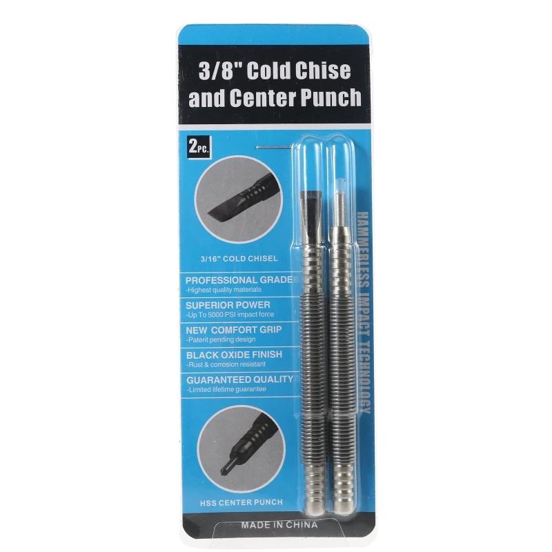 Jeu de clous sans marteau, poinçon 1/32 "-1/16" pour usage domestique et professionnel, outil de poi