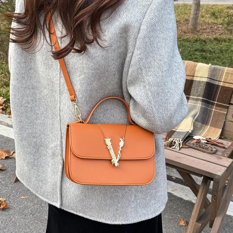 Sac fourre-tout vintage à la mode pour femmes, style parisien classique, cuir haut de gamme, sac à m